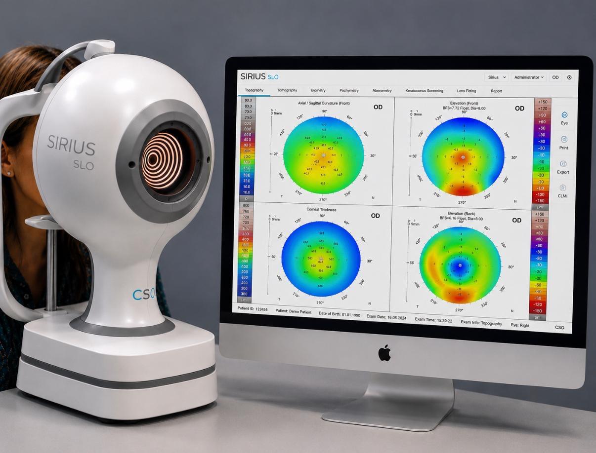 Topographie de la cornée pour le diagnostic du kératocône